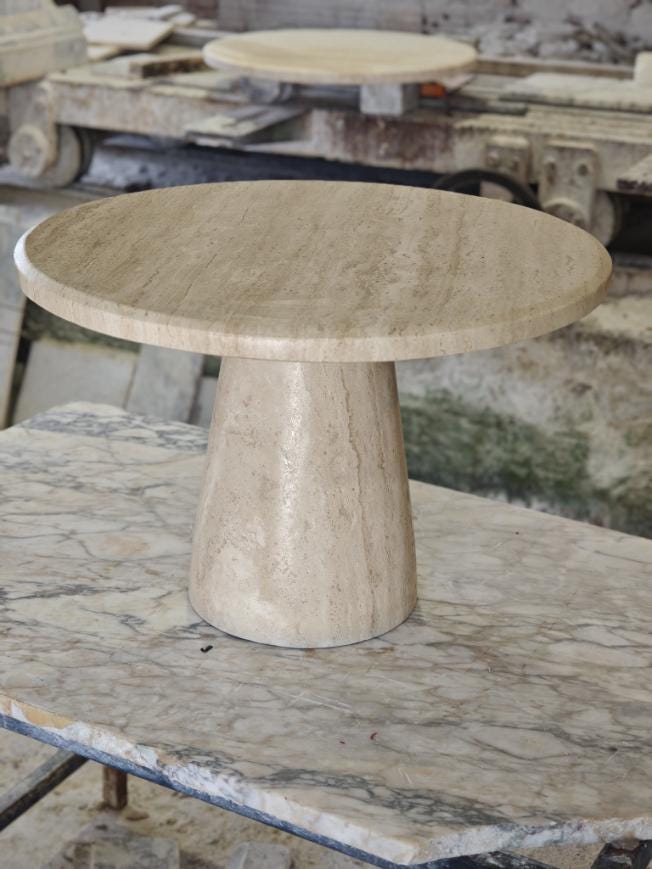 Travertine coffee table or end table freeship and free tax