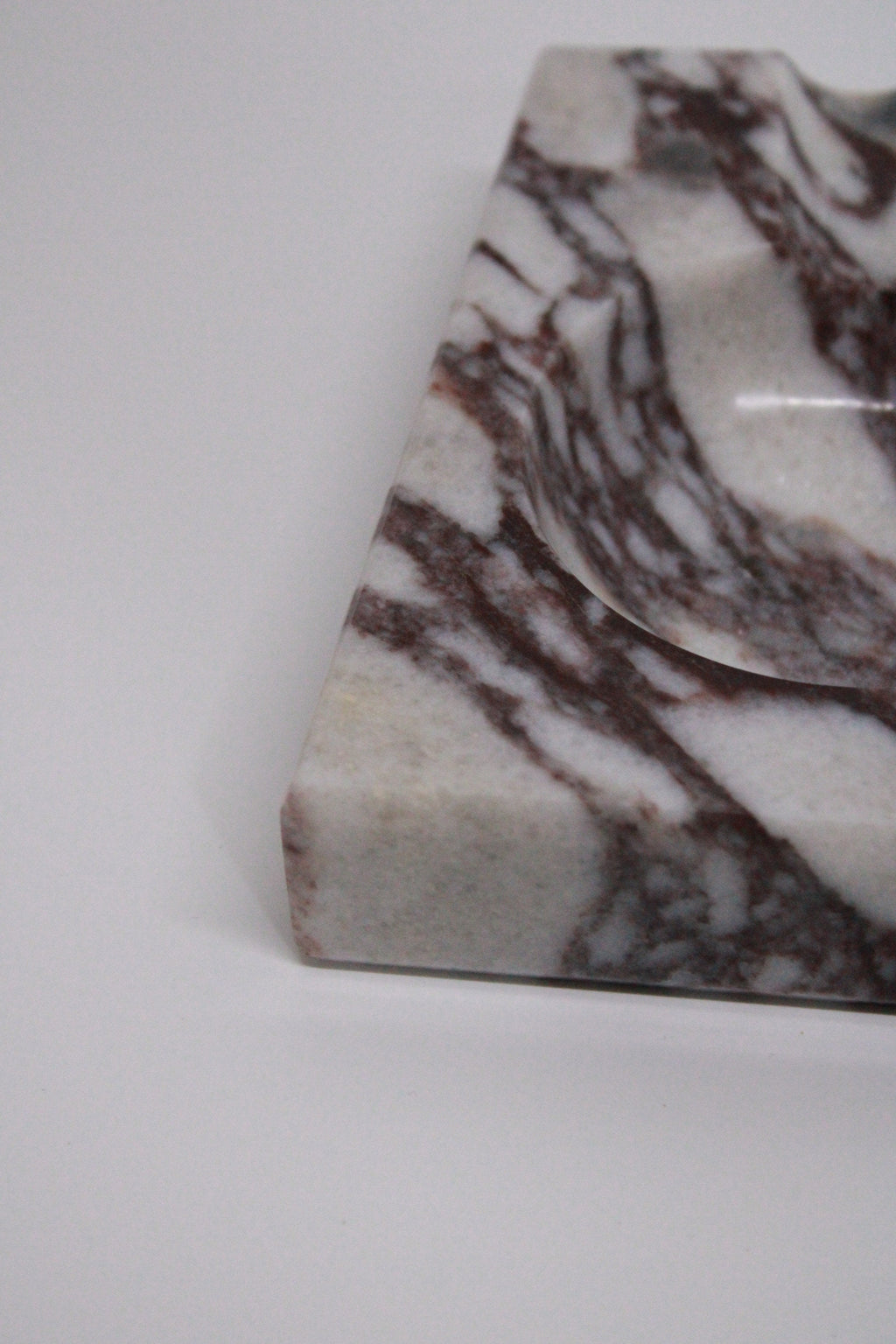 Calacatta viola cigar ashtray real marble handmade mini model fast shipping free shipping