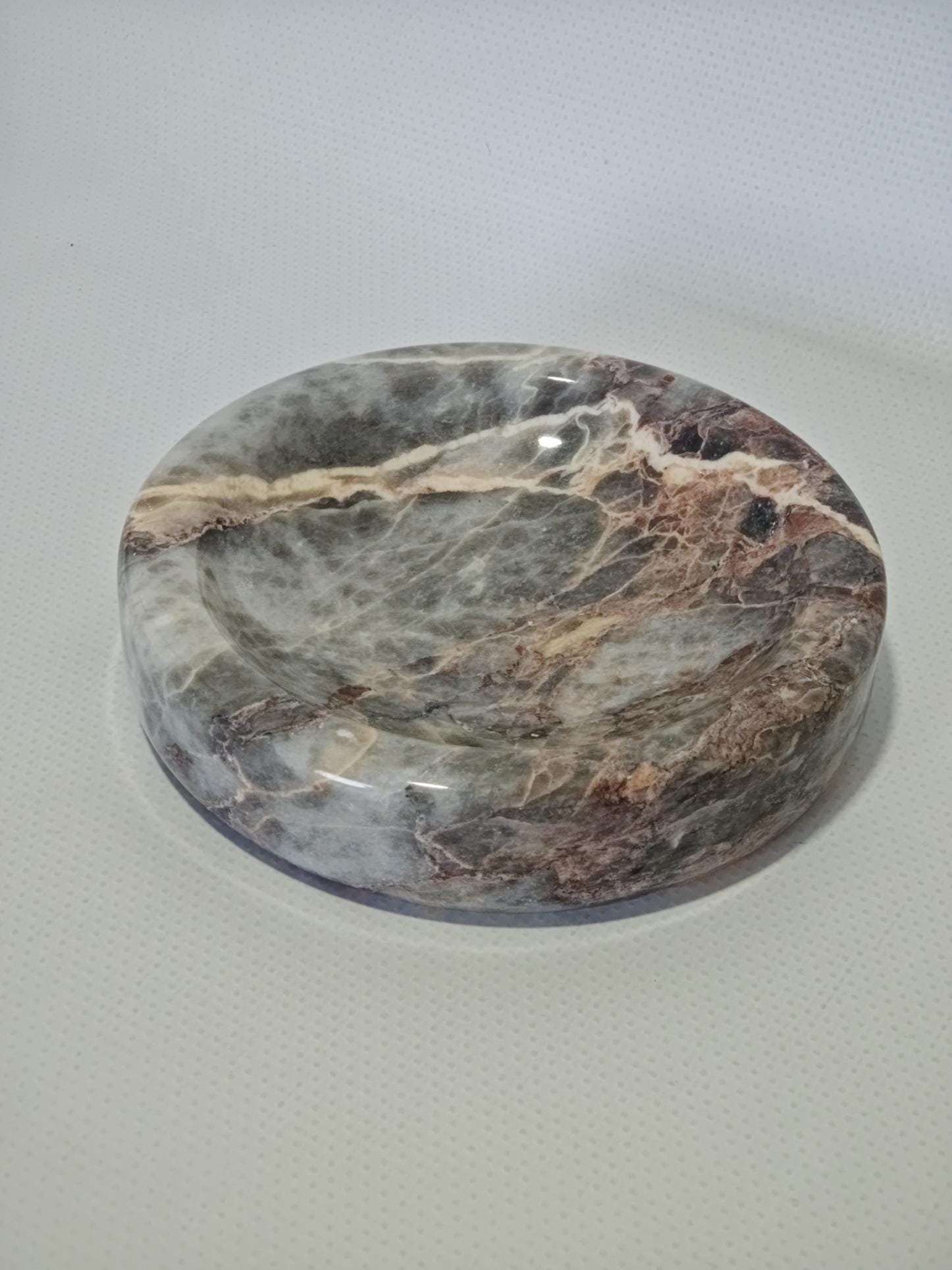 Salome marble catch-all, ring holder handmade product, POLİSHED