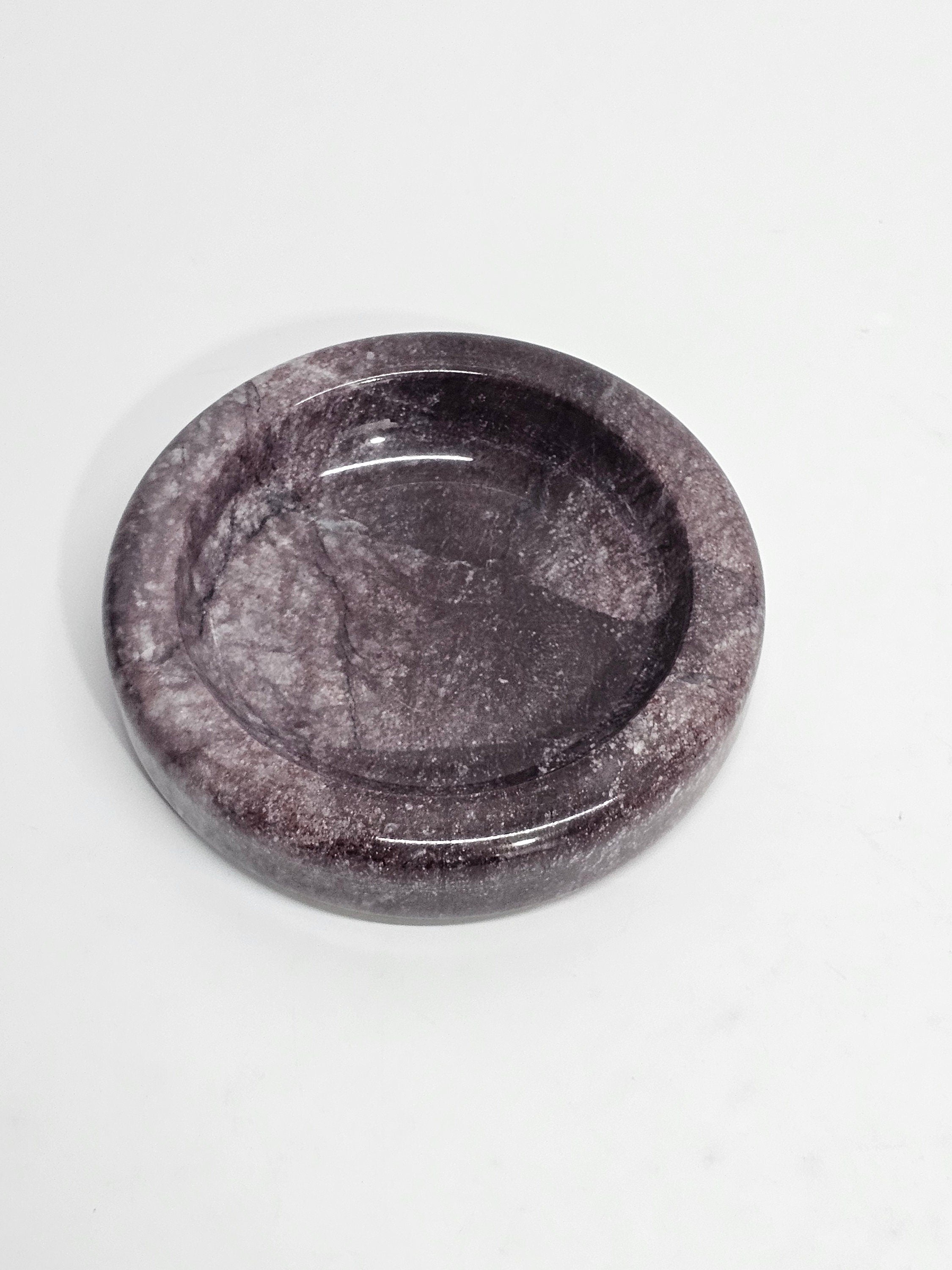 Lilac purple Marble Ring holder, catcher, decorative plate, catch-all