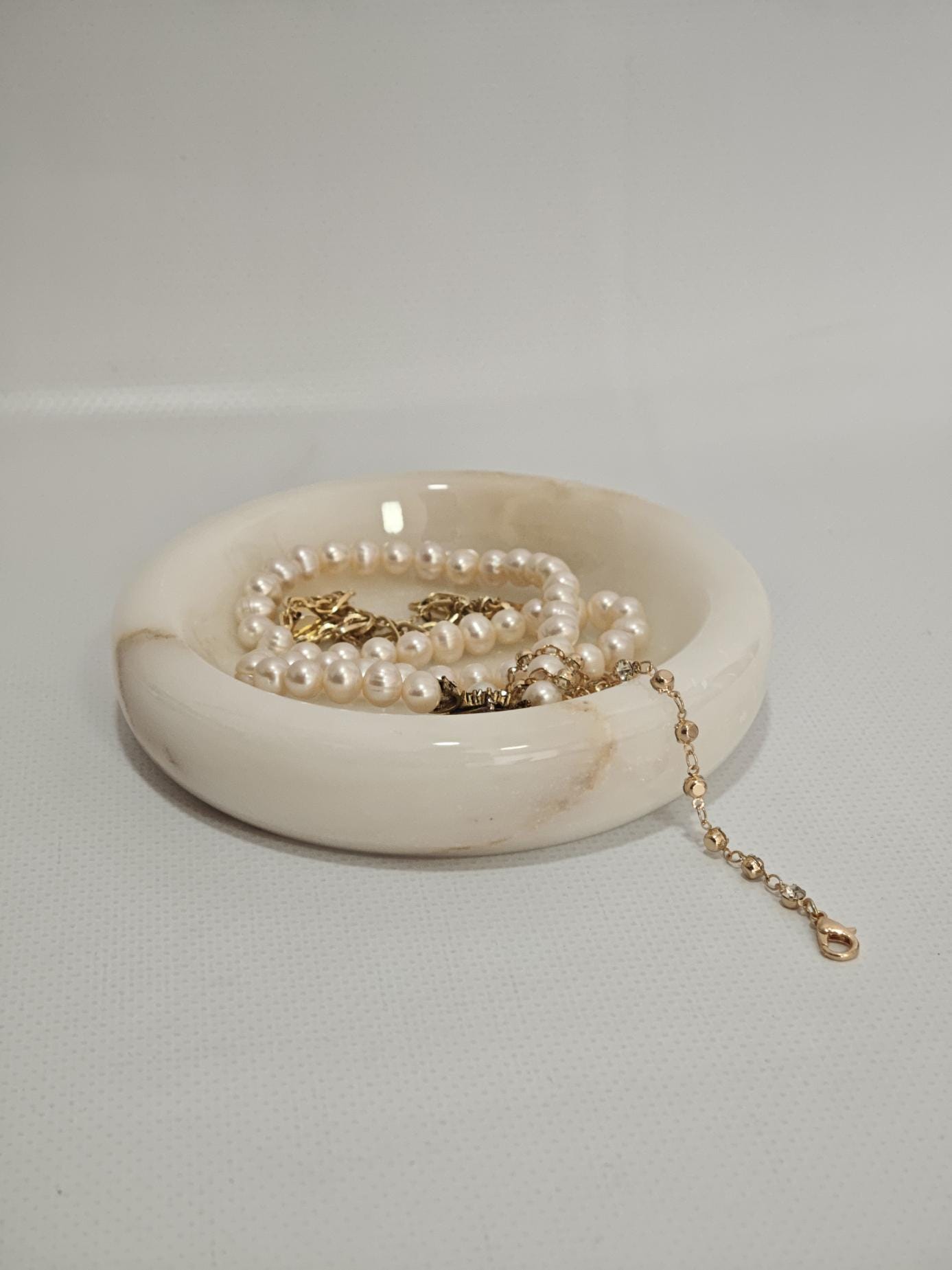 Special Marble Stone catch-all, ring holder handmade product, POLİSHED
