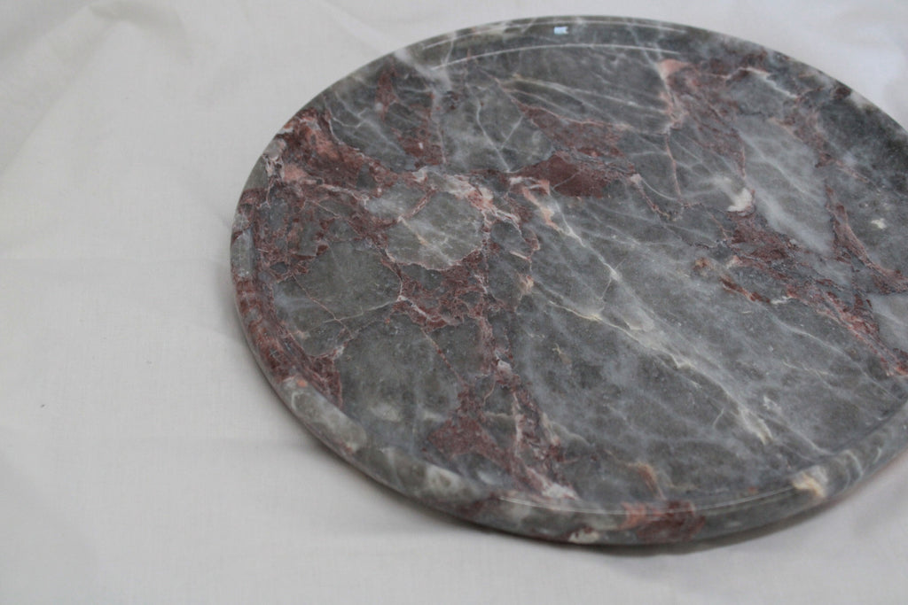 Handmade Marble Decorative Plate: Real Stone Presentation