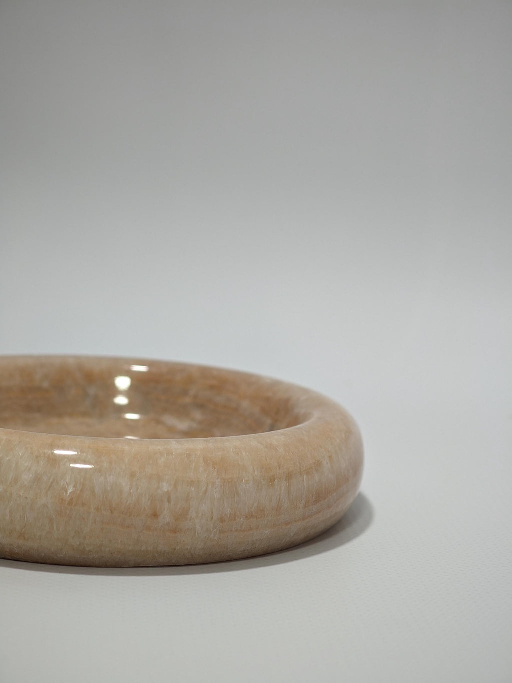 Honey marble catch-all, ring holder handmade product, POLİSHED