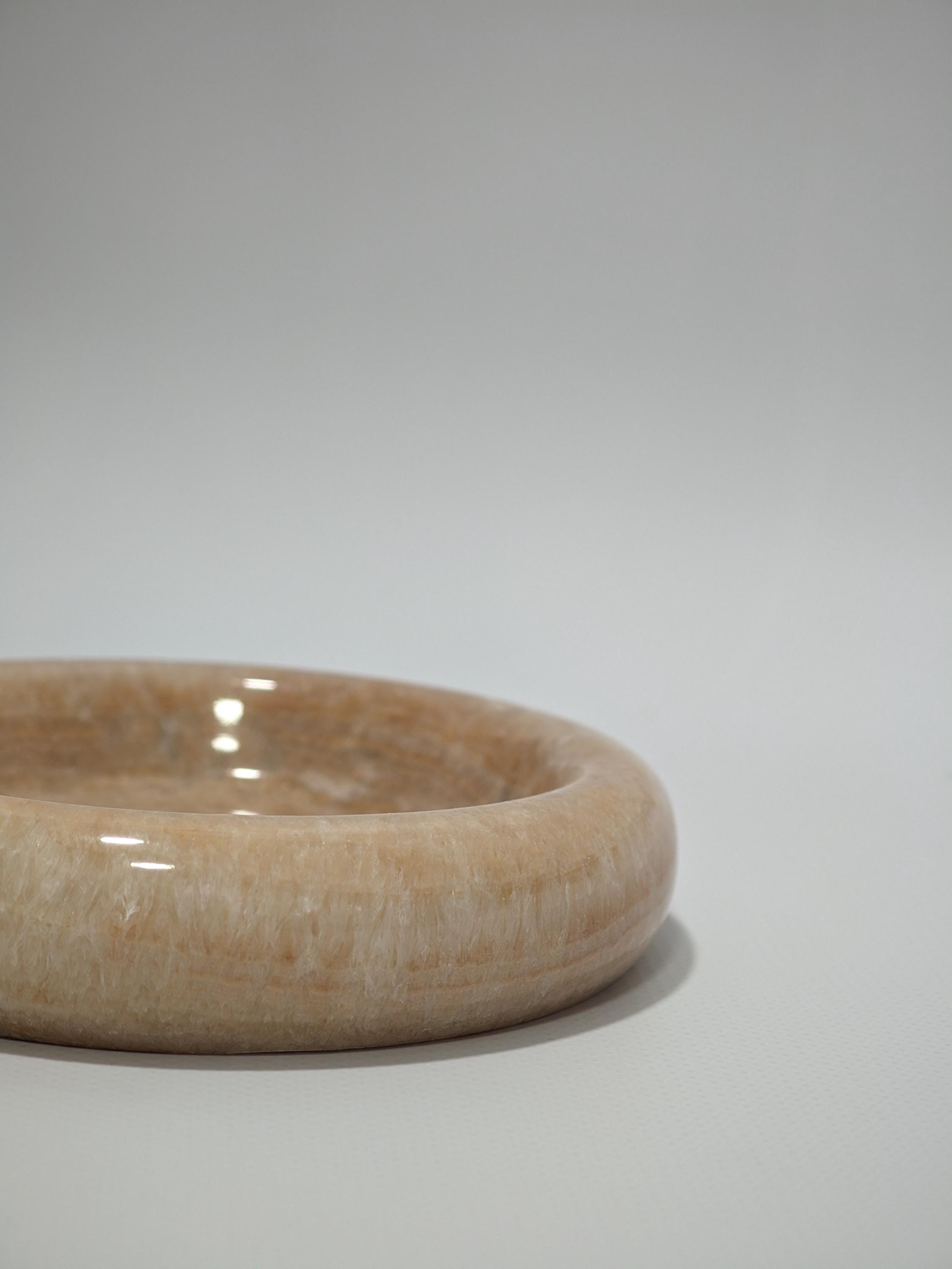 Honey marble catch-all, ring holder handmade product, POLİSHED