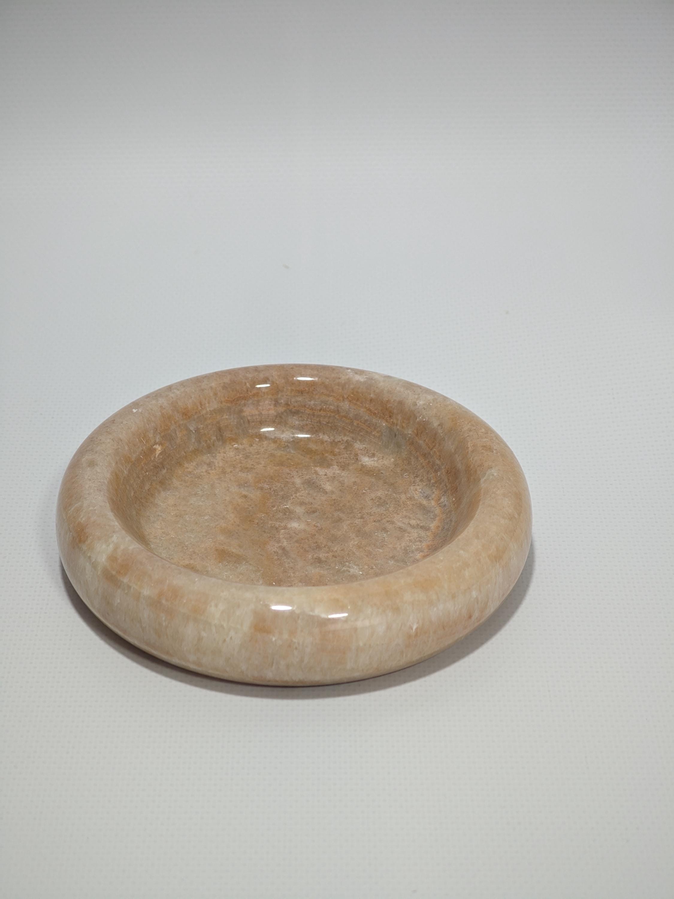 Honey marble catch-all, ring holder handmade product, POLİSHED