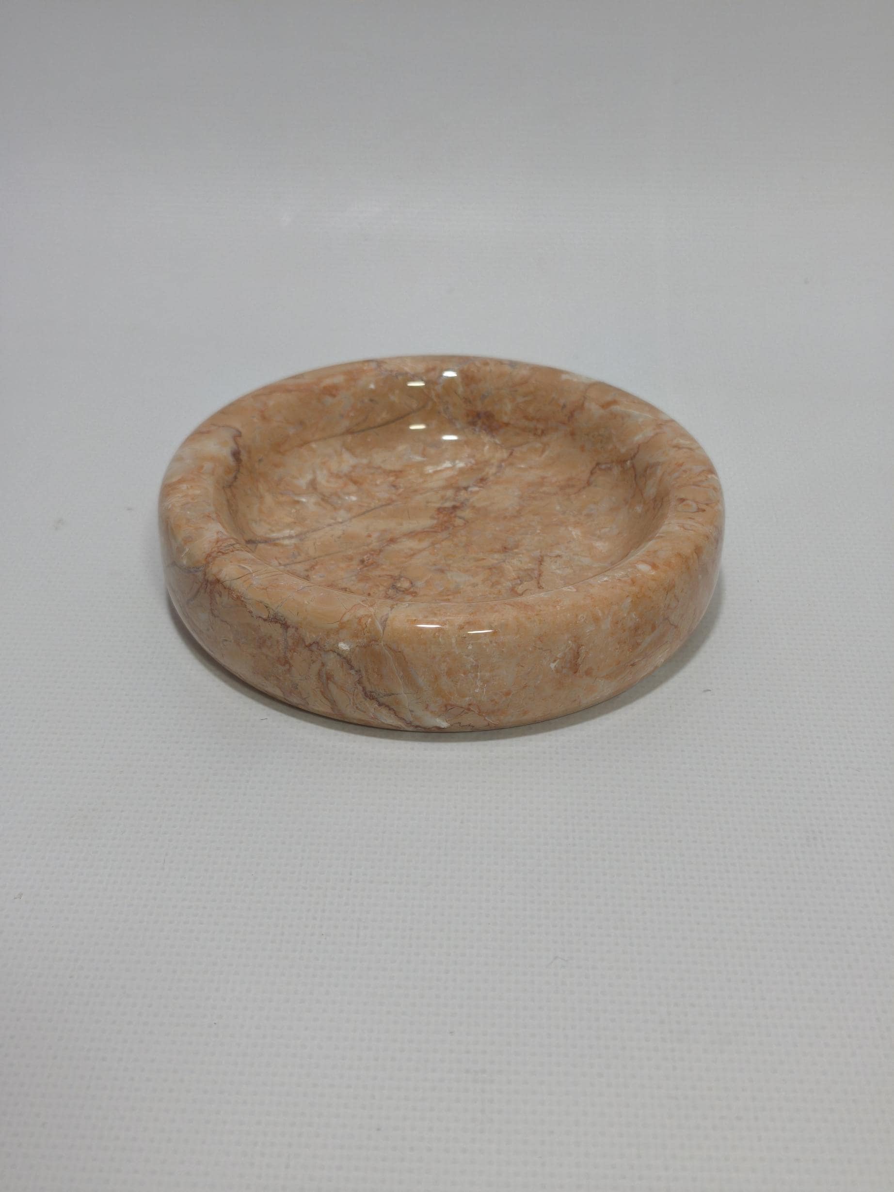 Pink Beige marble catch-all, ring holder handmade product, POLİSHED
