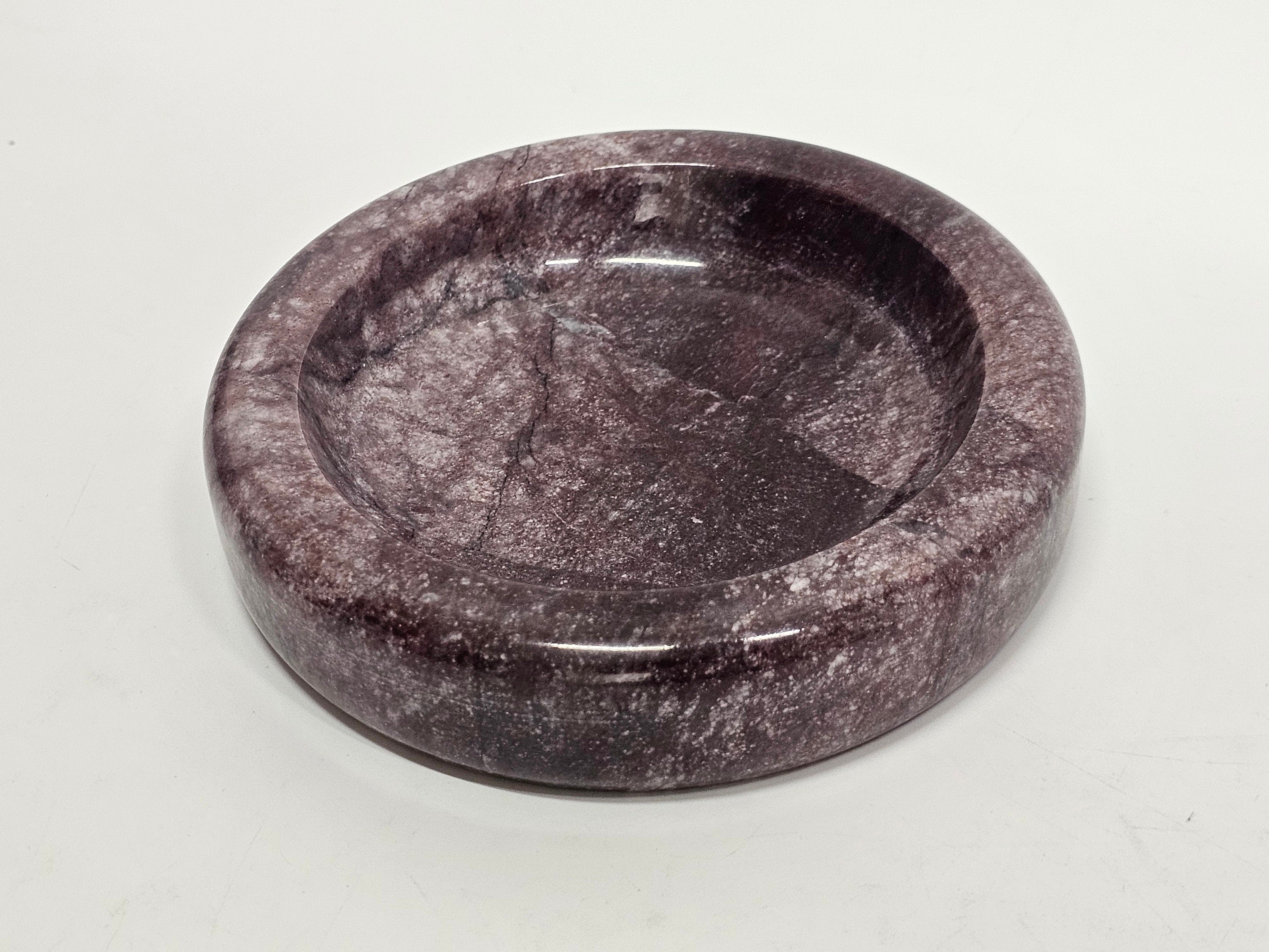 Lilac purple Marble Ring holder, catcher, decorative plate, catch-all