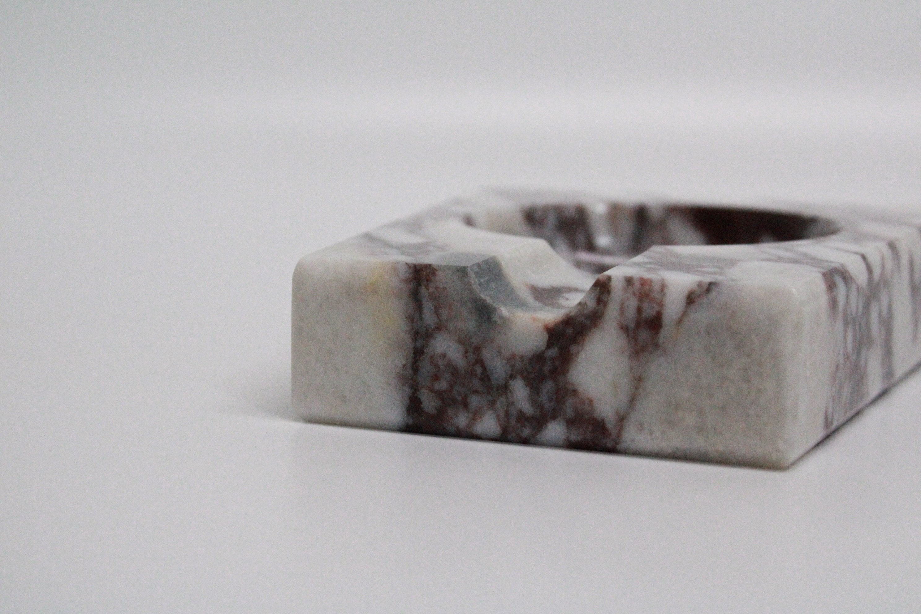 Calacatta viola cigar ashtray real marble handmade mini model fast shipping free shipping