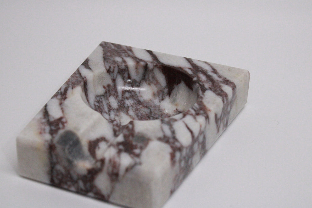 Calacatta viola cigar ashtray real marble handmade mini model fast shipping free shipping