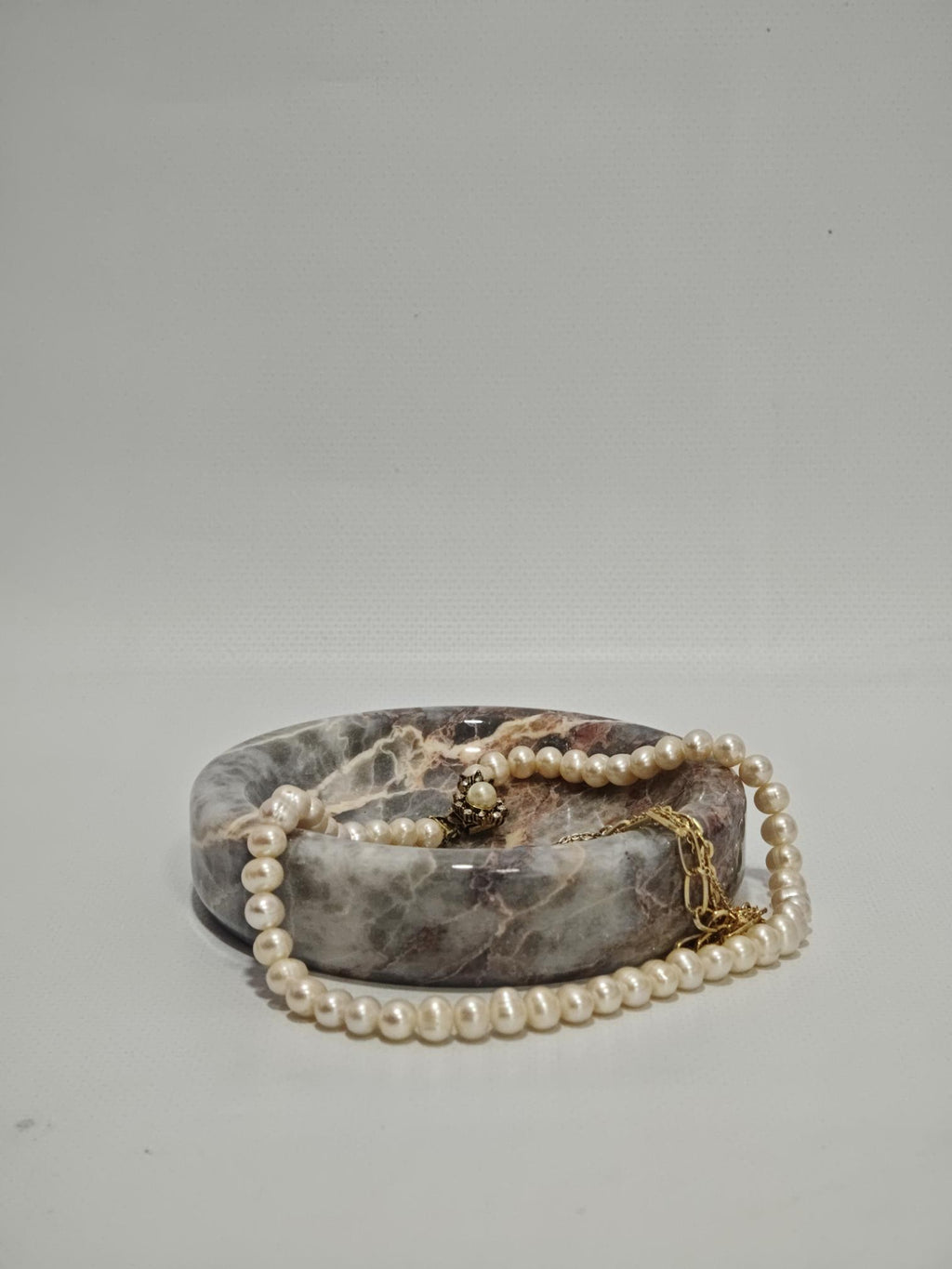 Salome marble catch-all, ring holder handmade product, POLİSHED