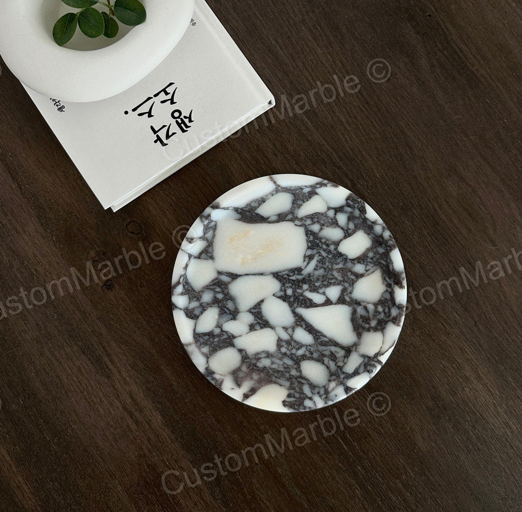 Calacatta viola marble plate/tray handmade product