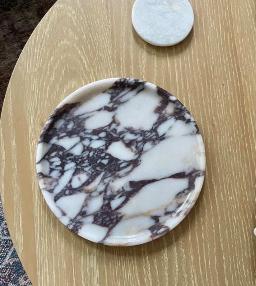 Calacatta viola marble plate/tray handmade product
