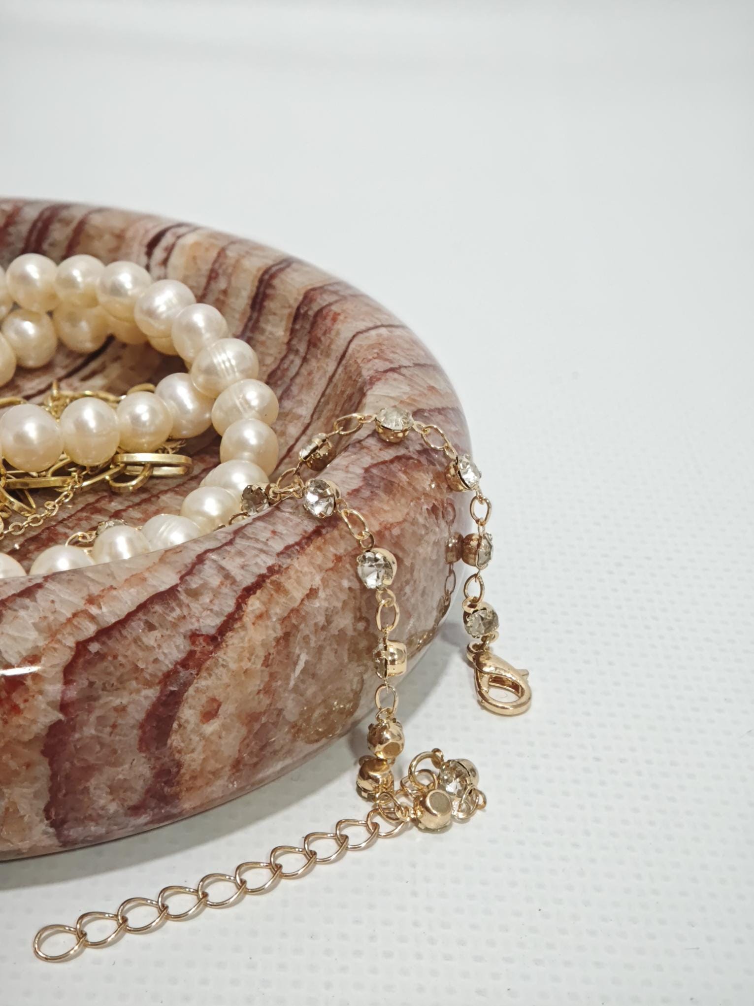 Red Onyx Stone catch-all, ring holder handmade product, POLİSHED