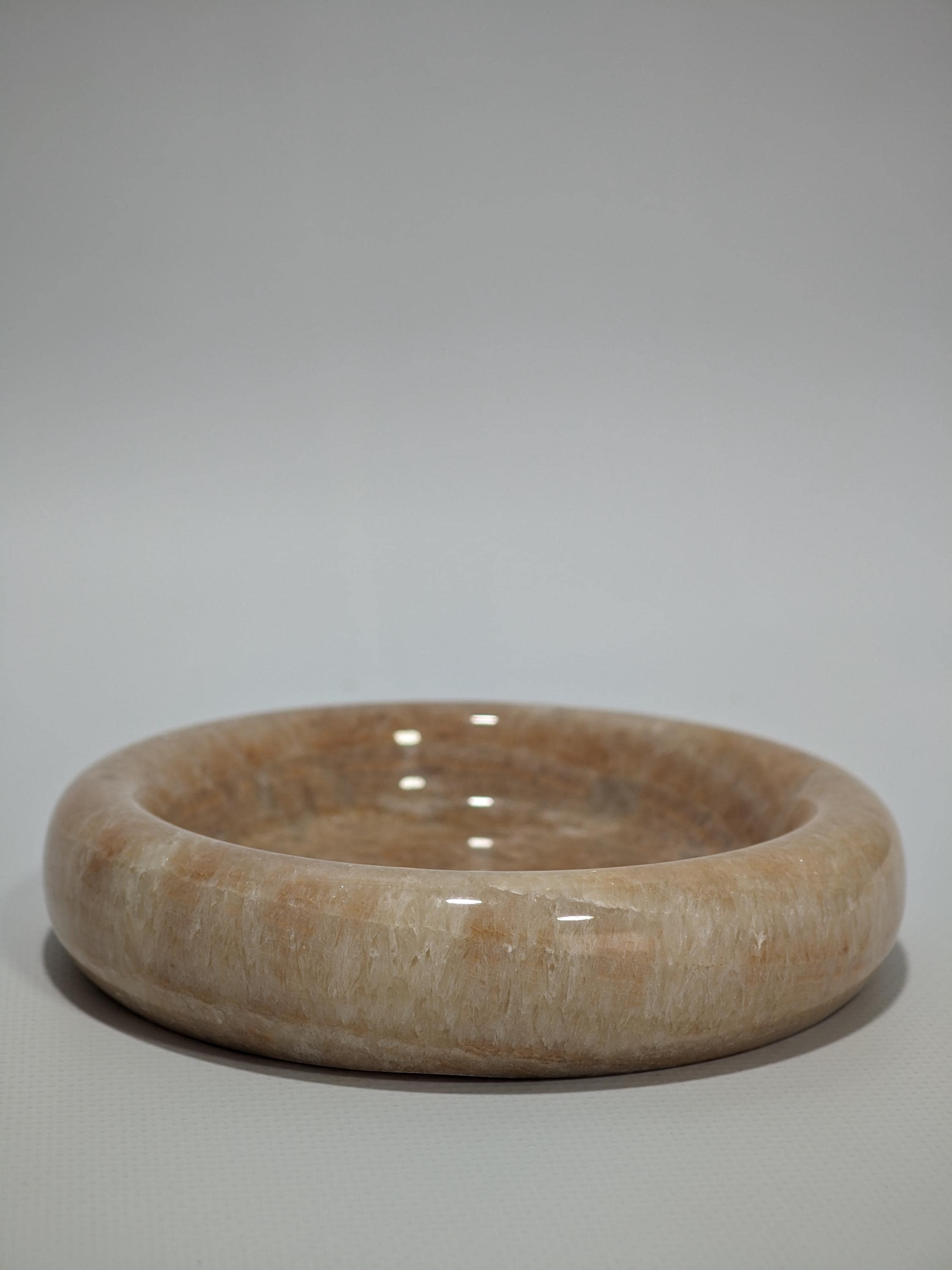 Honey marble catch-all, ring holder handmade product, POLİSHED
