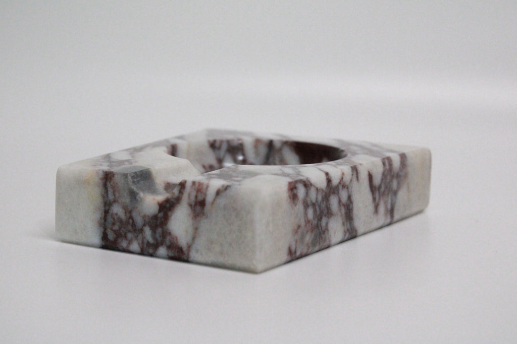 Calacatta viola cigar ashtray real marble handmade mini model fast shipping free shipping