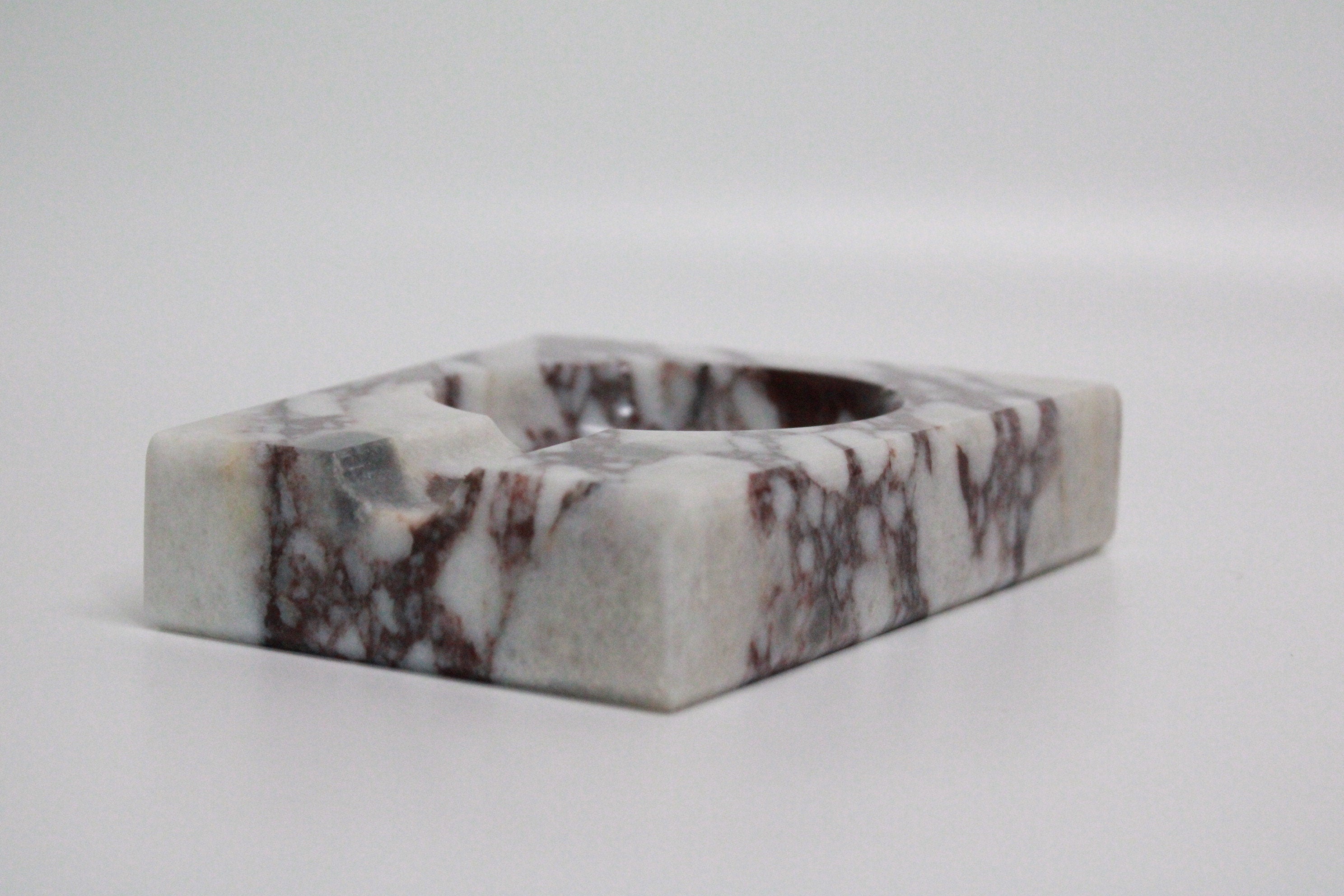 Calacatta viola cigar ashtray real marble handmade mini model fast shipping free shipping