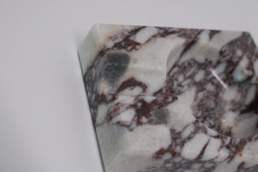 Calacatta viola cigar ashtray real marble handmade mini model fast shipping free shipping
