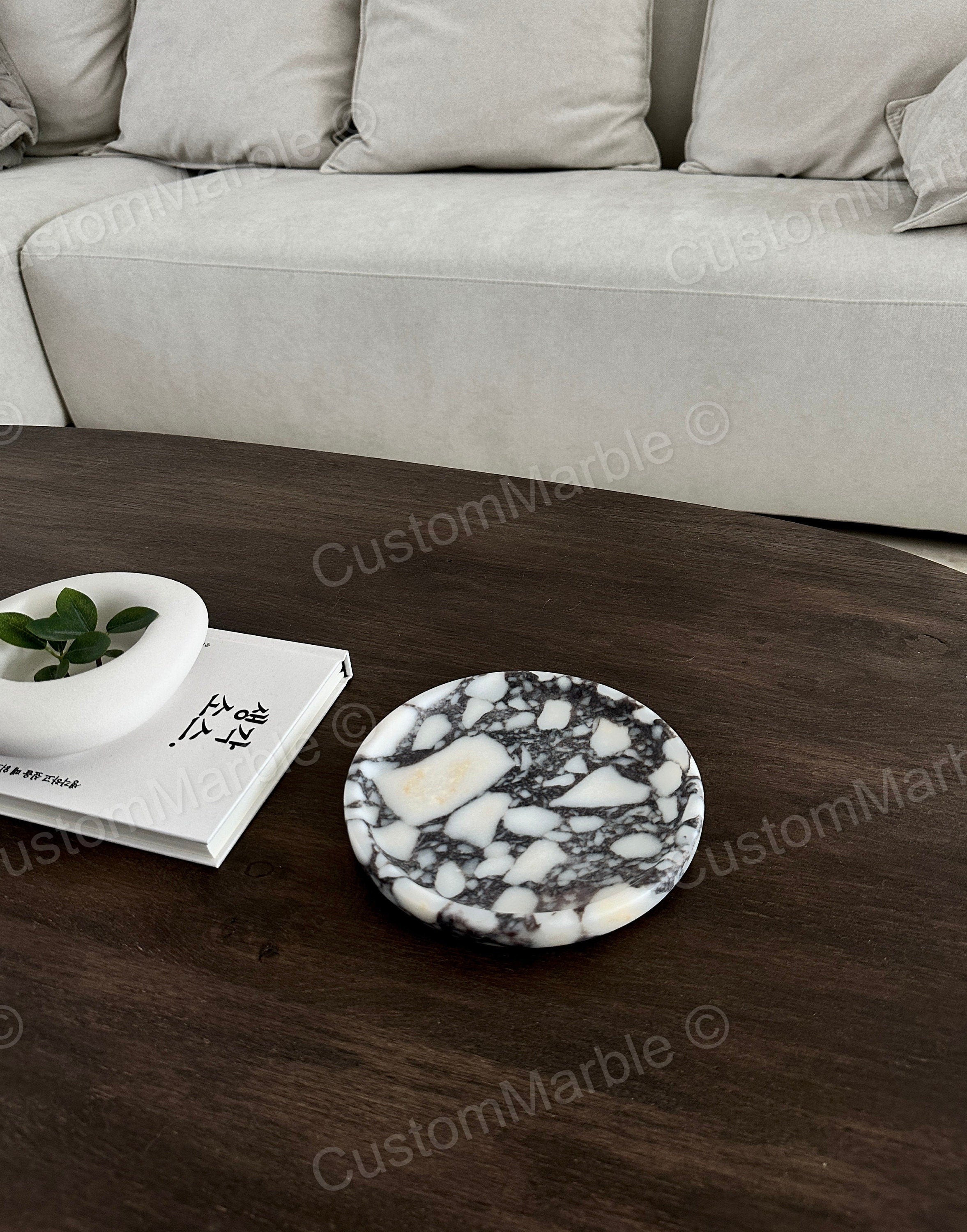 Calacatta viola marble plate/tray handmade product