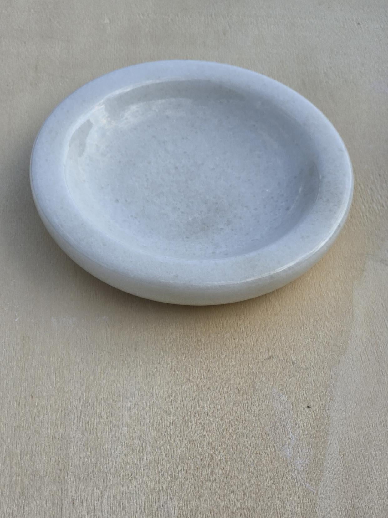 White marble catch-all, ring holder handmade product ( special marble series )