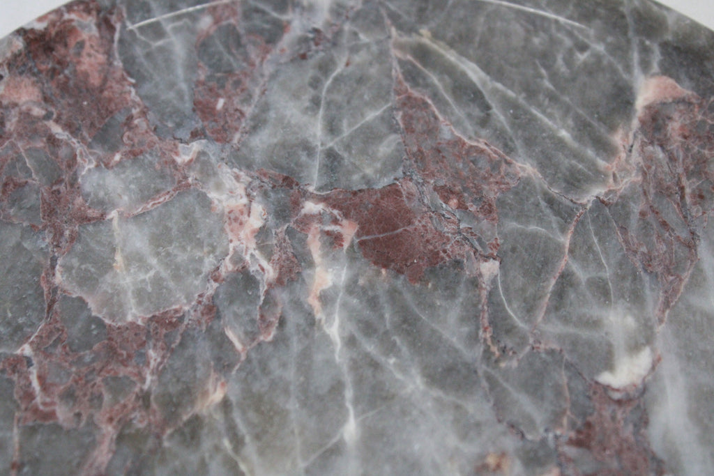 Handmade Marble Decorative Plate: Real Stone Presentation