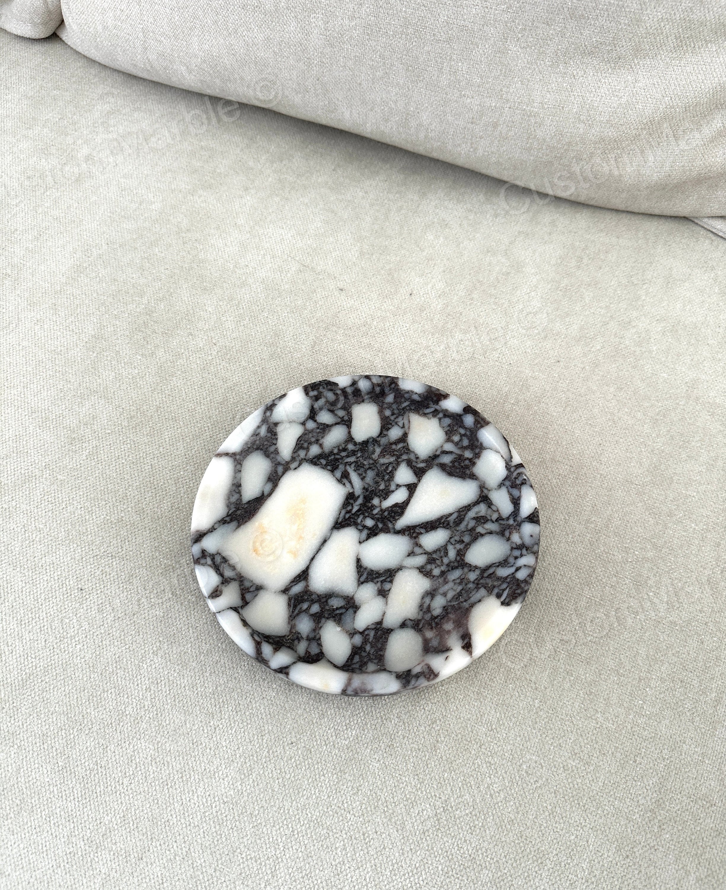 Calacatta viola marble plate/tray handmade product