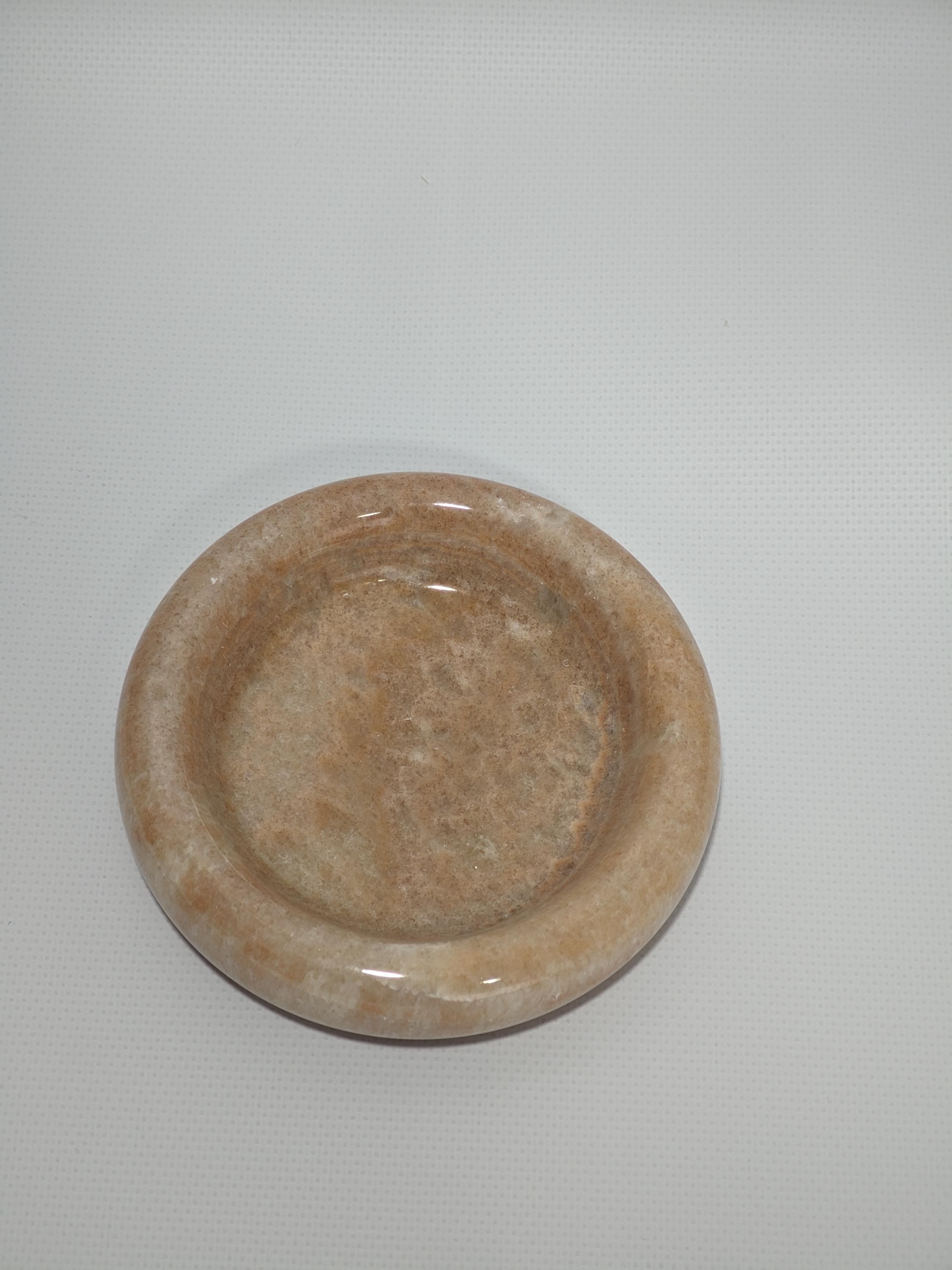 Honey marble catch-all, ring holder handmade product, POLİSHED