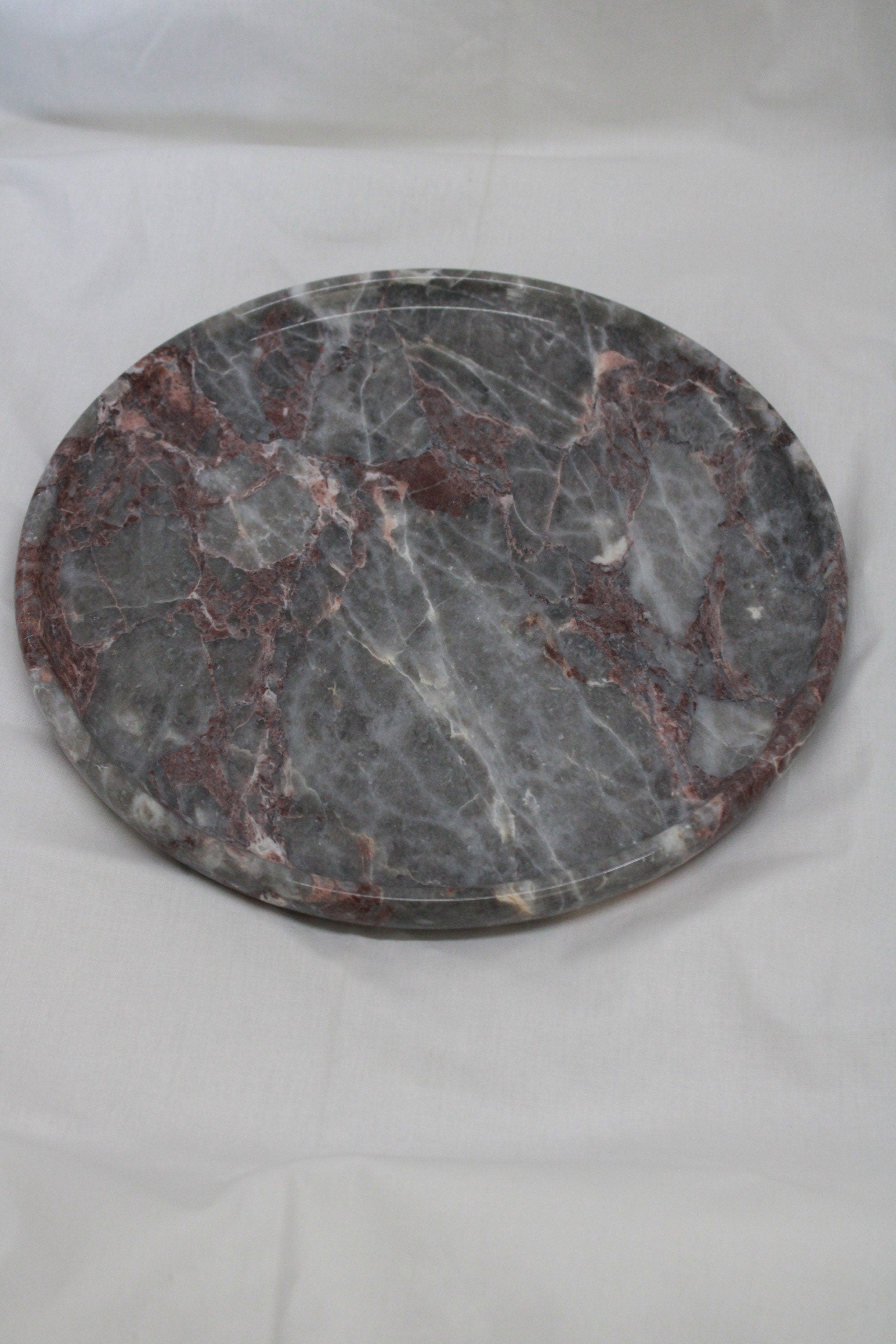Handmade Marble Decorative Plate: Real Stone Presentation