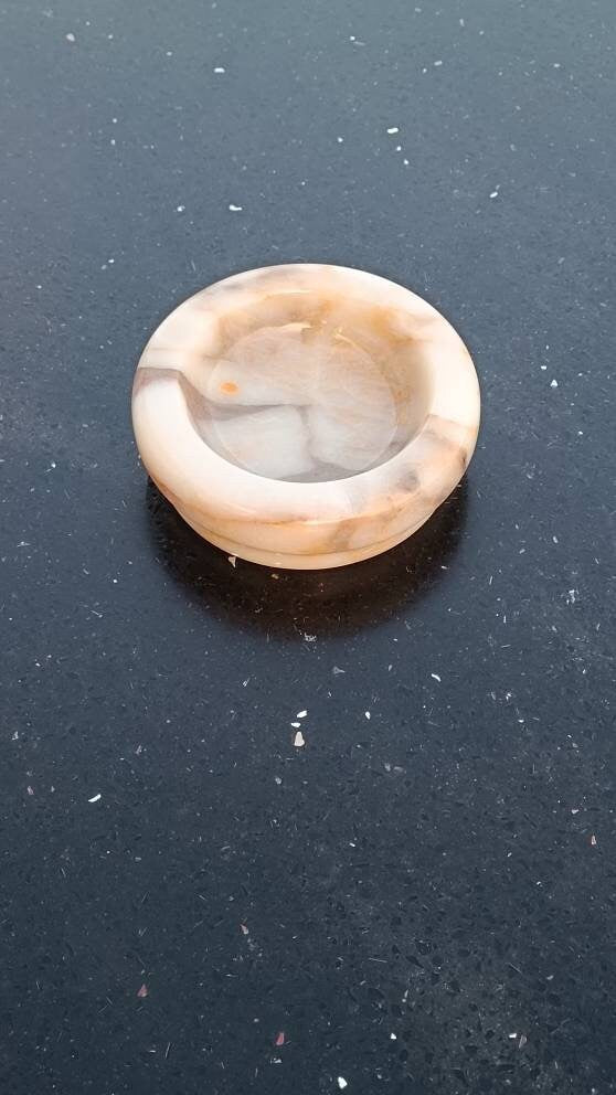 Handmade Calacatta Viola Marble Ashtray