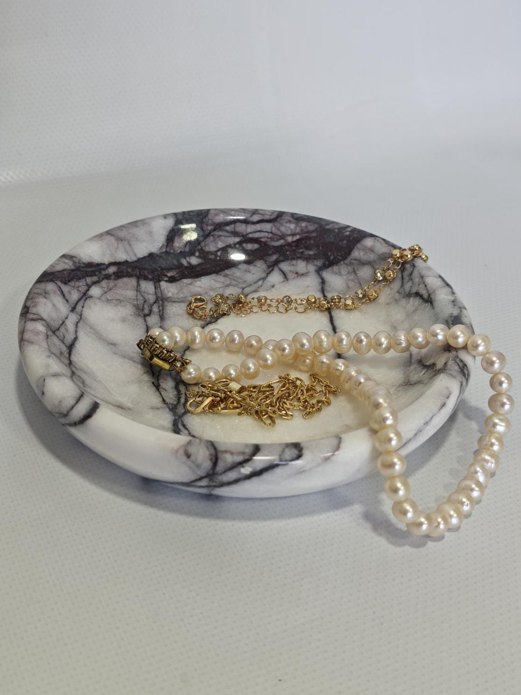 Lilac marble catch-all, ring holder handmade product, POLİSHED