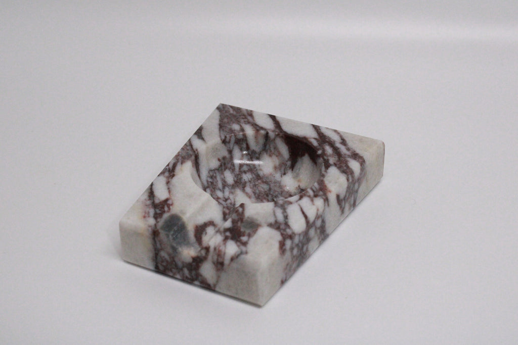 Calacatta viola cigar ashtray real marble handmade mini model fast shipping free shipping