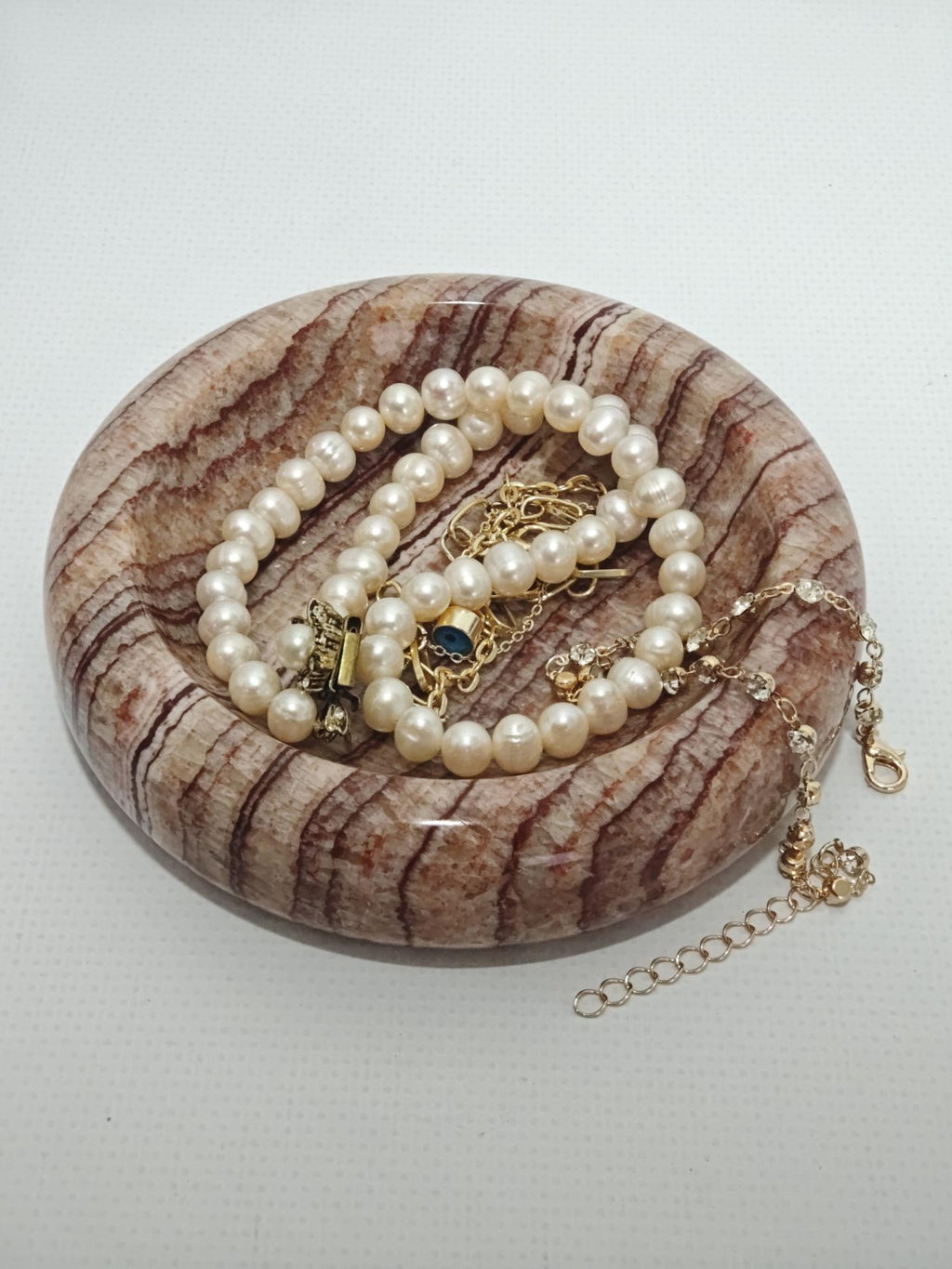 Red Onyx Stone catch-all, ring holder handmade product, POLİSHED