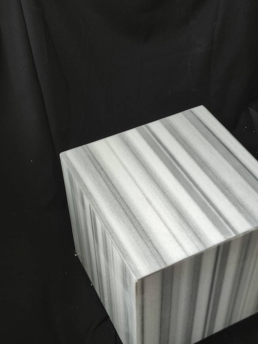 Handmade Marmara Marble Cube Coffee Table: Special Pattern