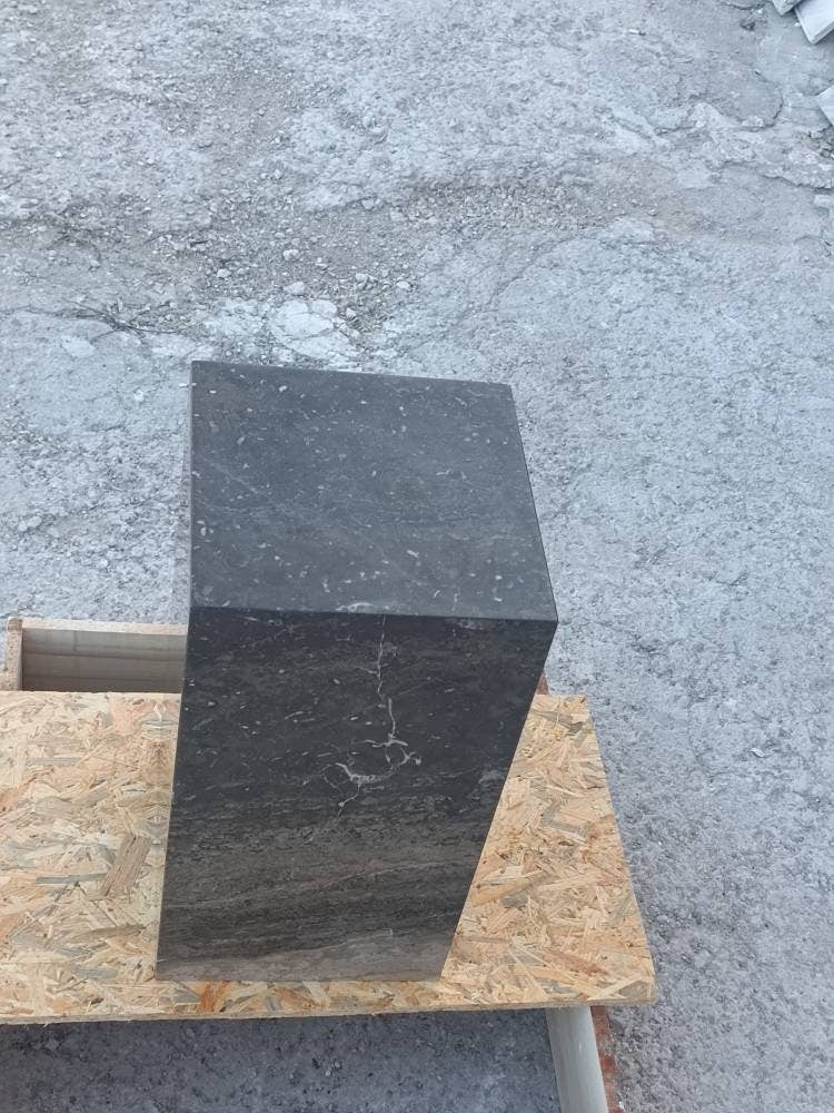 Brown marble cube coffee table, side table, end table, real marble and handmade free shipping fast shipping
