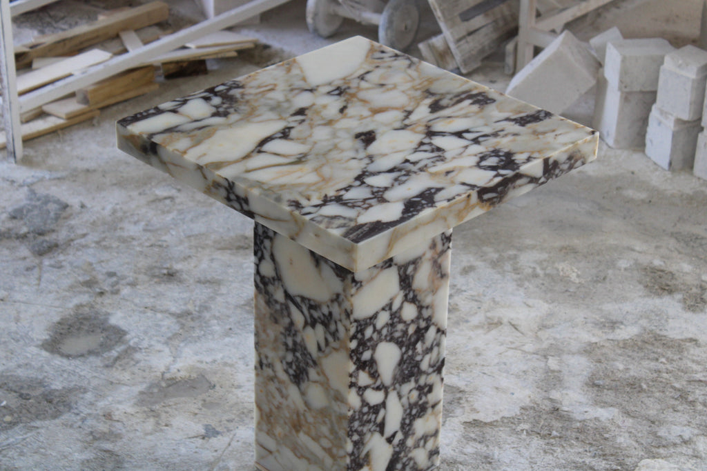 Calacatta Viola Marble Dining Table: Small Breakfast Table