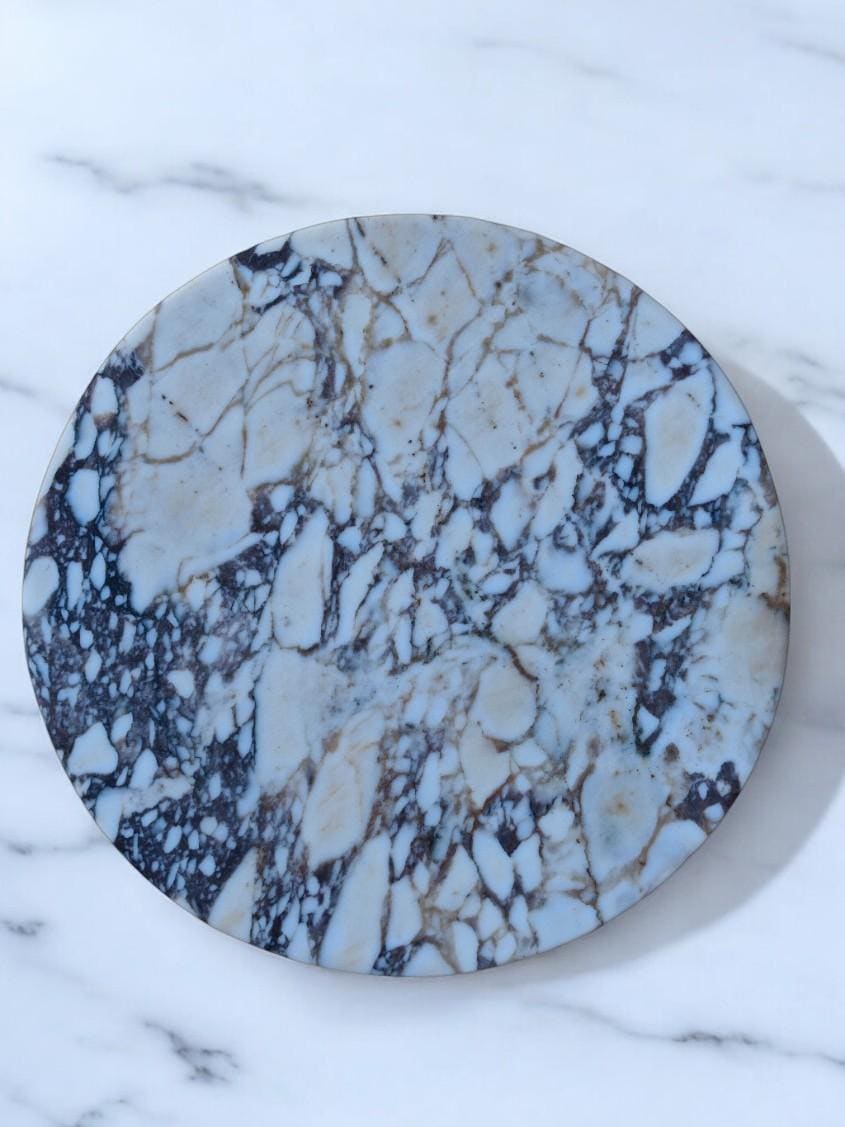 Round Marble Coffee Table Top – Polished or Matte Finish – 23.5 inches (60 cm)