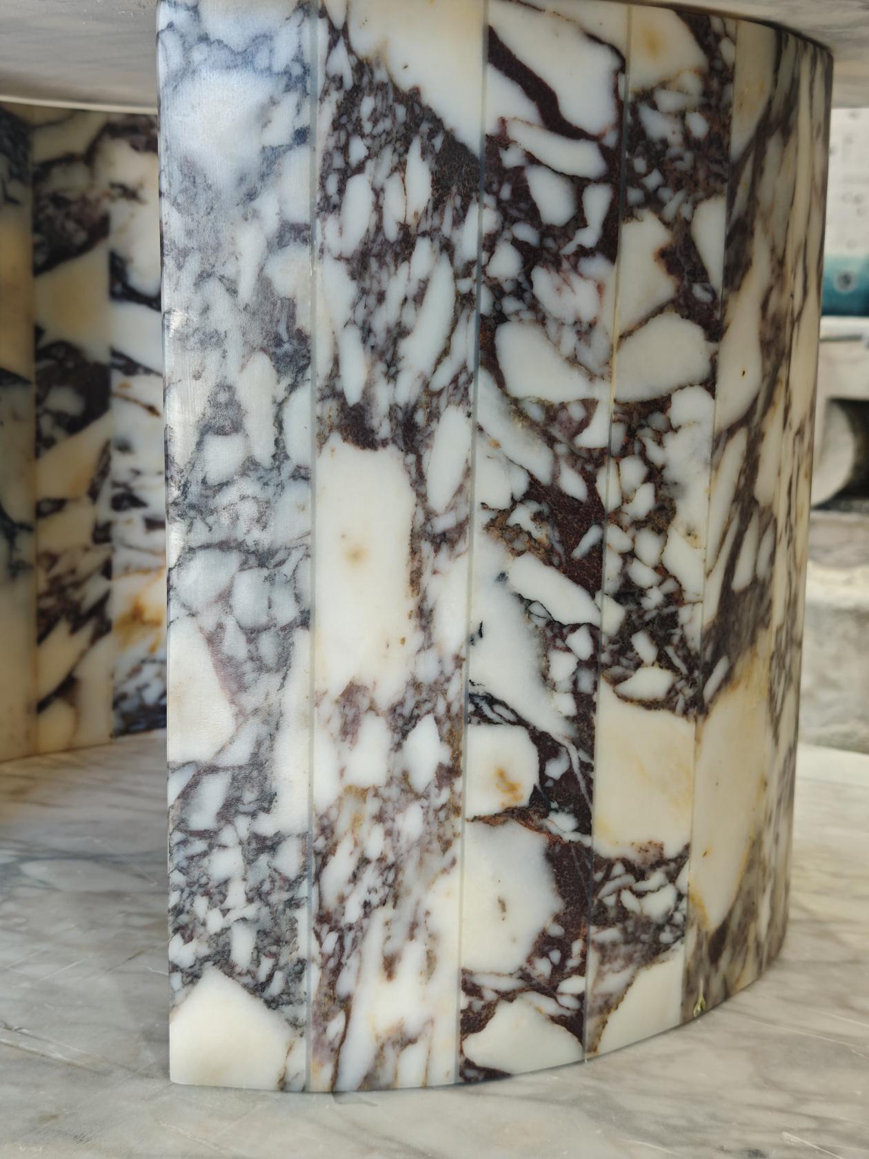 Calacatta Viola Marble Coffee Table handmade from real marble and fast shipping