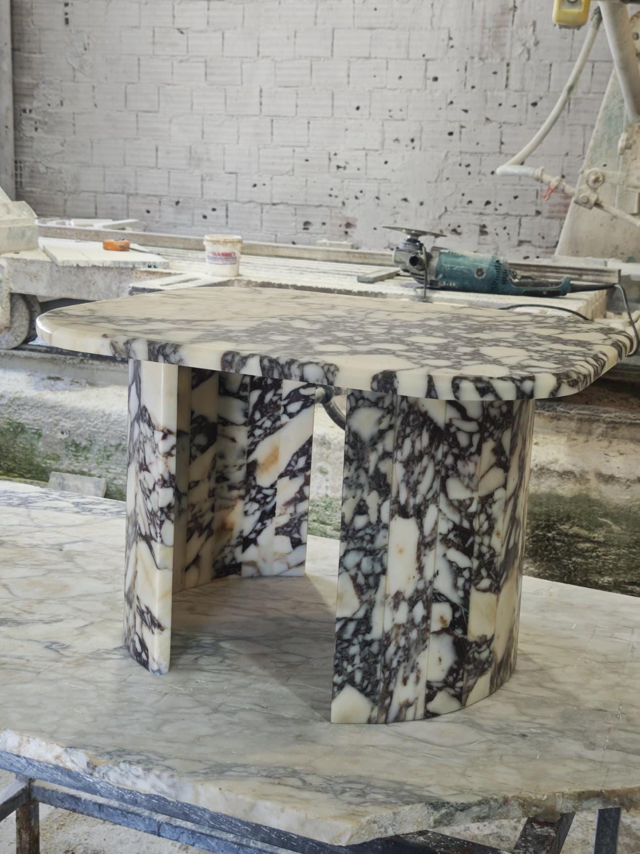 Calacatta Viola Marble Coffee Table handmade from real marble and fast shipping