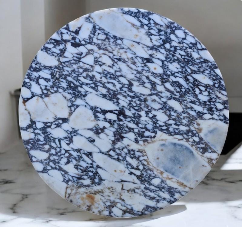 Round Marble Coffee Table Top – Polished or Matte Finish – 23.5 inches (60 cm)