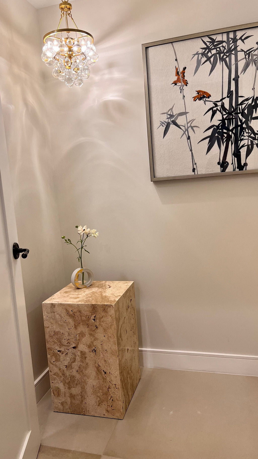 Travertine cube coffee table side table end table, free shipping, handmade, natural stone TAXFREE